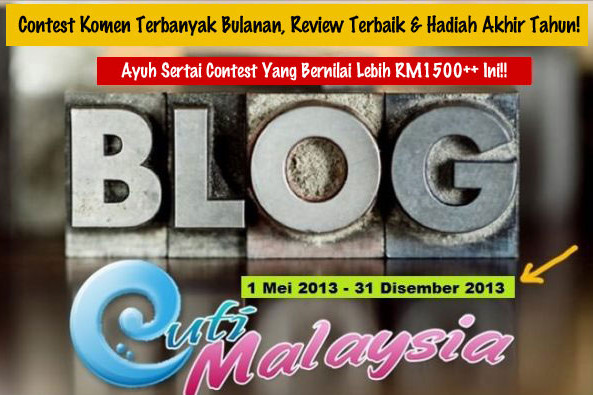 contest komen terbanyak bulanan blog cutimalaysia